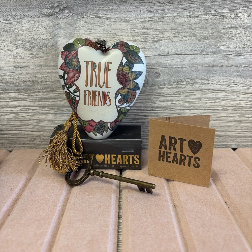 Art Hearts Demdaco True Friends Key NEW! Whimsical Gift (D7)